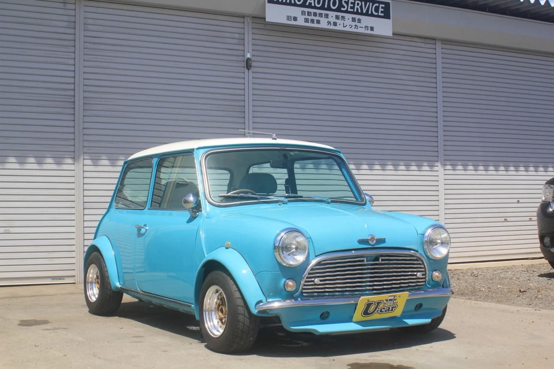 平成9年式　ローバーミニ1.3iインジェクション　AT　爽やかなスカイブルー×ホワイトルーフ